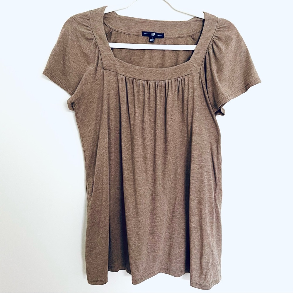 Gap Women's Mocha Brown Top Casual Top Size Large